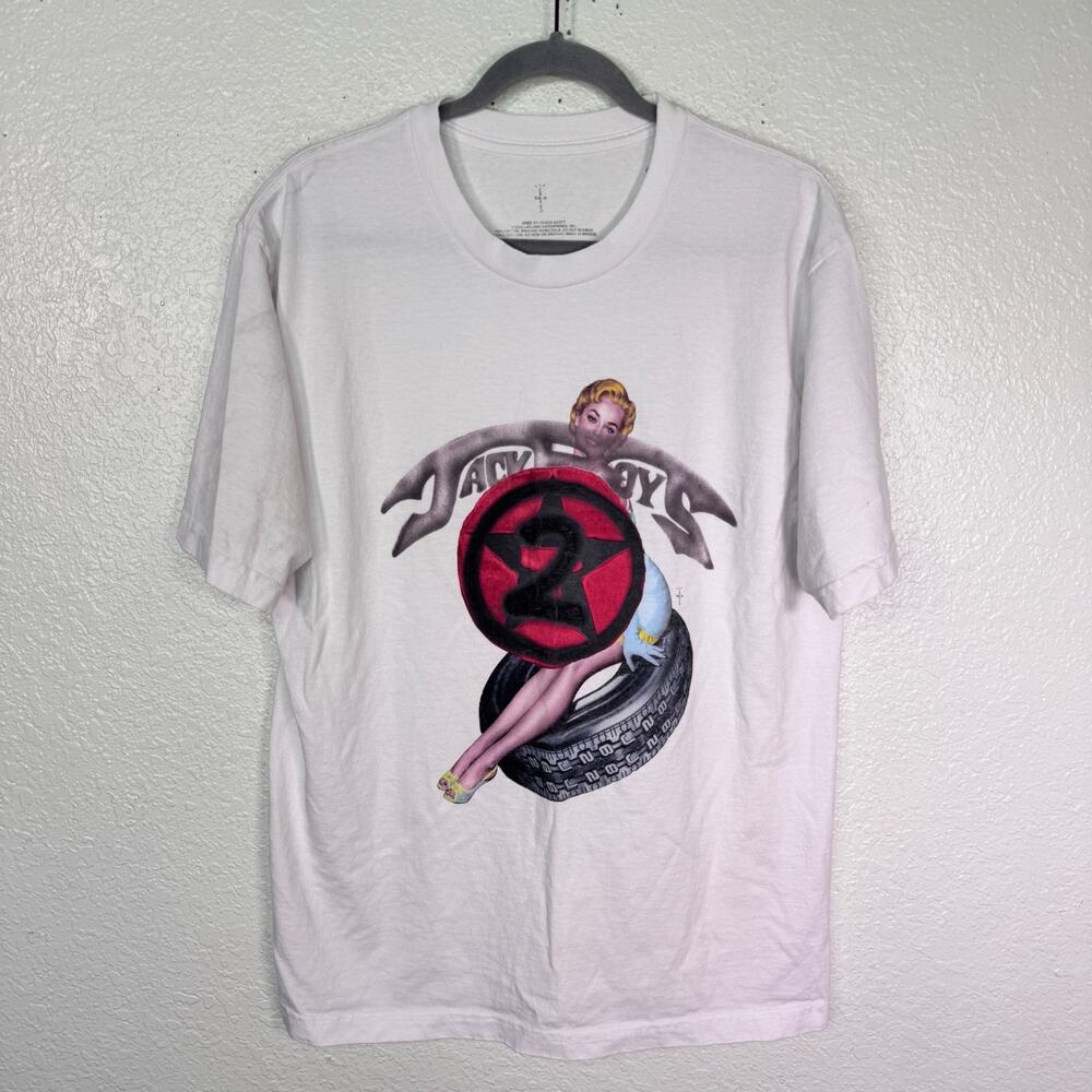 Jackboys 2 Shirt Mens Large Cactus Jack Travis Scott Girl Tire Swing Merch 2025